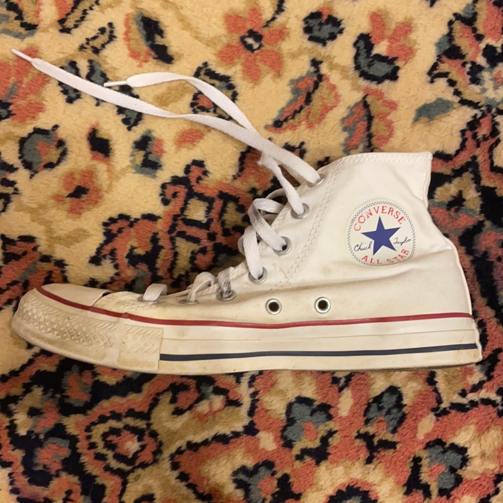 Converse White High-Top Sneakers